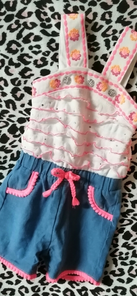 Little Lass Other - NWOT 12 month baby girl one piece summer outfit.